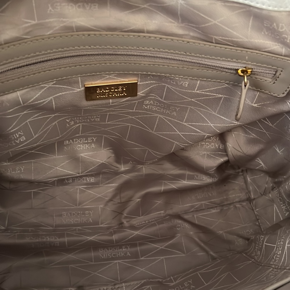 Badgley Mischka Color Block Satchel - image 8